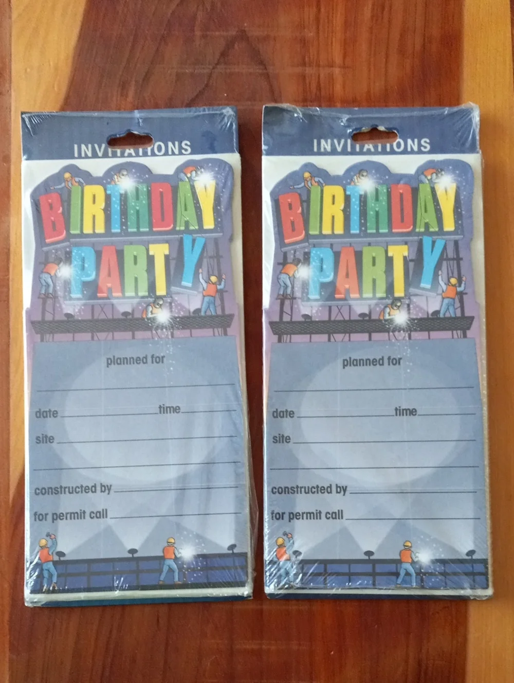 Kids Birthday Party Invitations - Multicolor Design